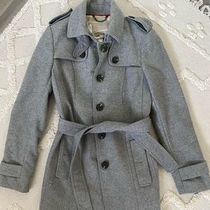 Banana Republic Grey Peacoat